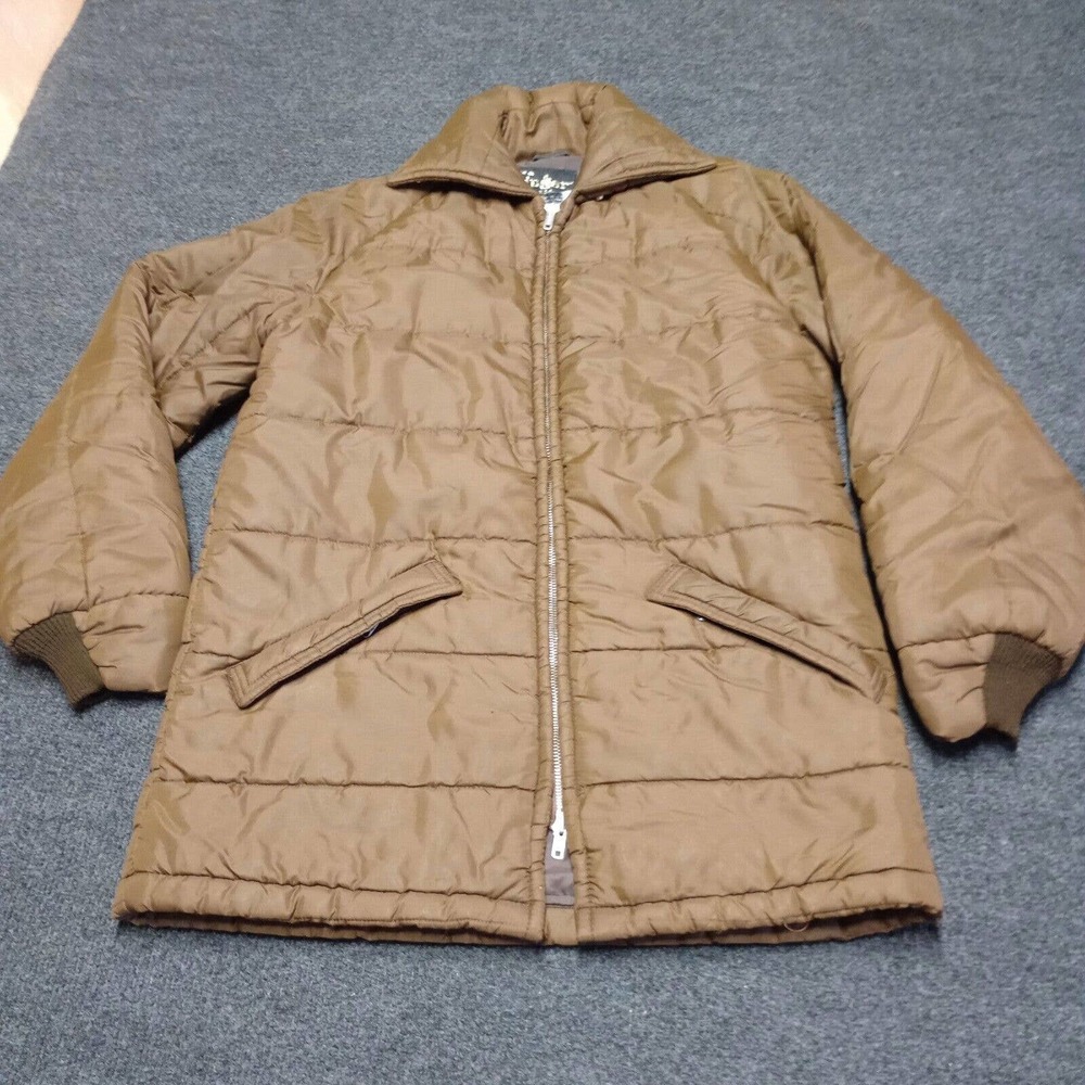 Vintage Its a Ringer Jacket Women Large Brown Chore Full Zip‎ Gladding